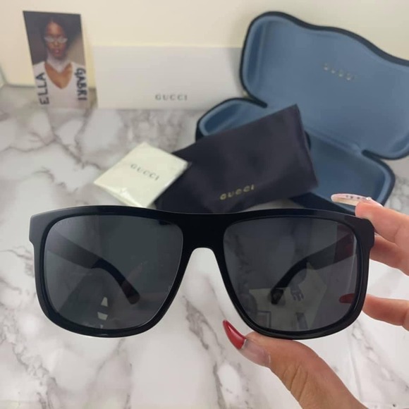 NEW Gucci GG0010S Black Unisex Sunglasses main image 5
